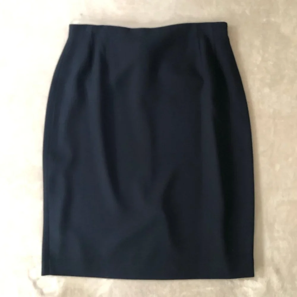 Liz Claiborne Navy Suit Skirt - Picture 2 of 6